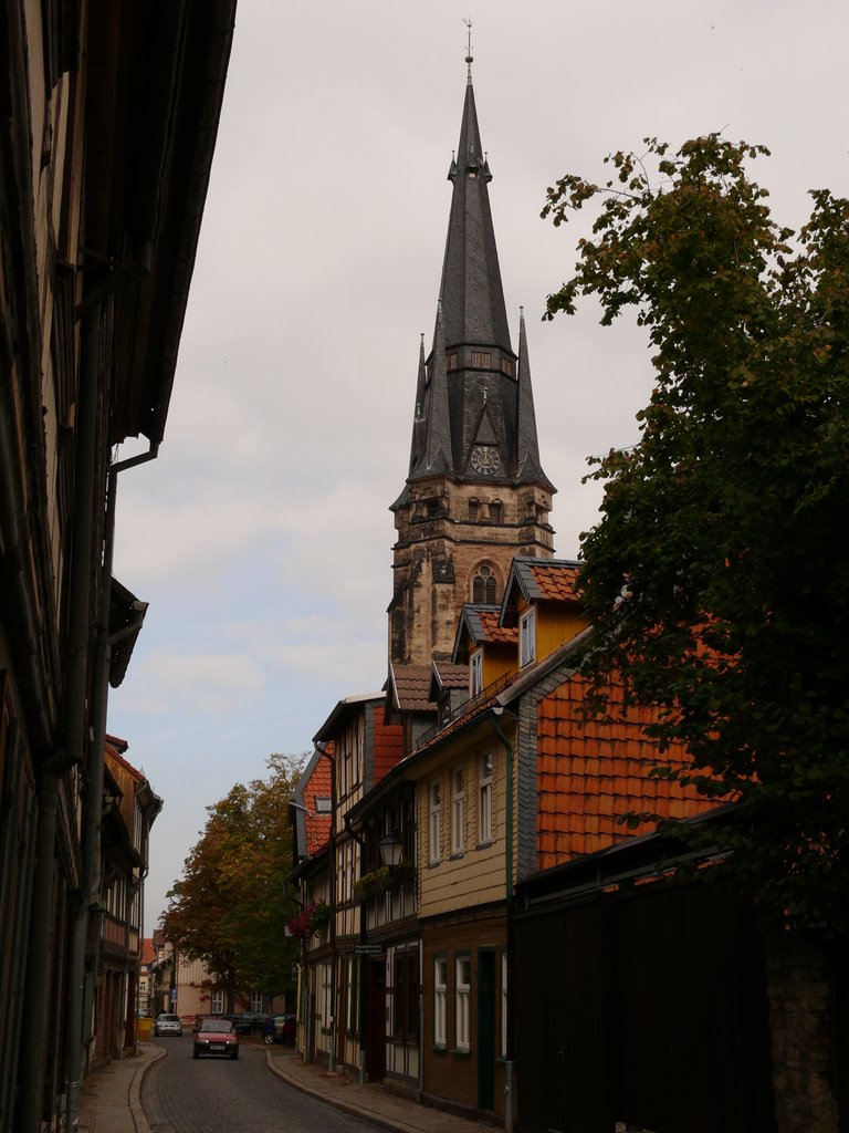 Wernigerode - Büchtingenstraße mit Liebfrauenkirche