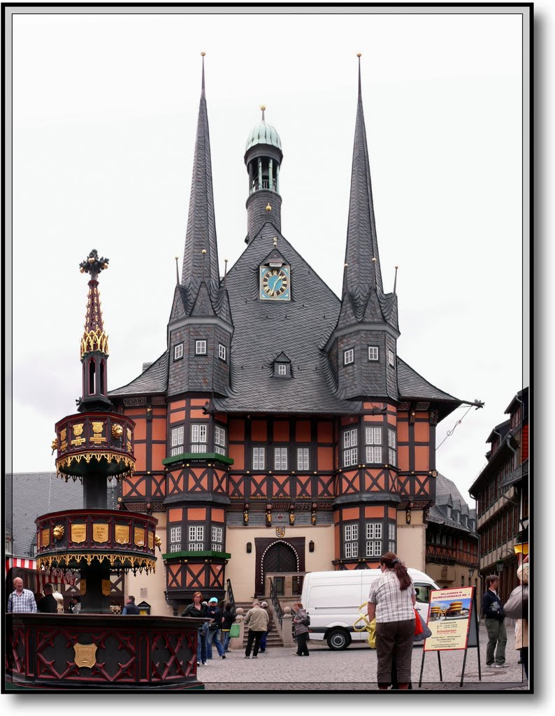 Rathaus / Townhall Wernigerode am Harz (panorama)