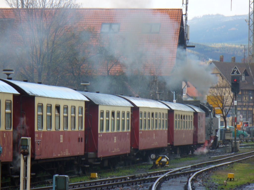 Bhf. Wernigerode, Ausfahrt nach Nordhausen Nord