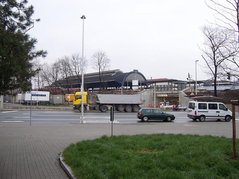 Blick zum Hauptbahnhof