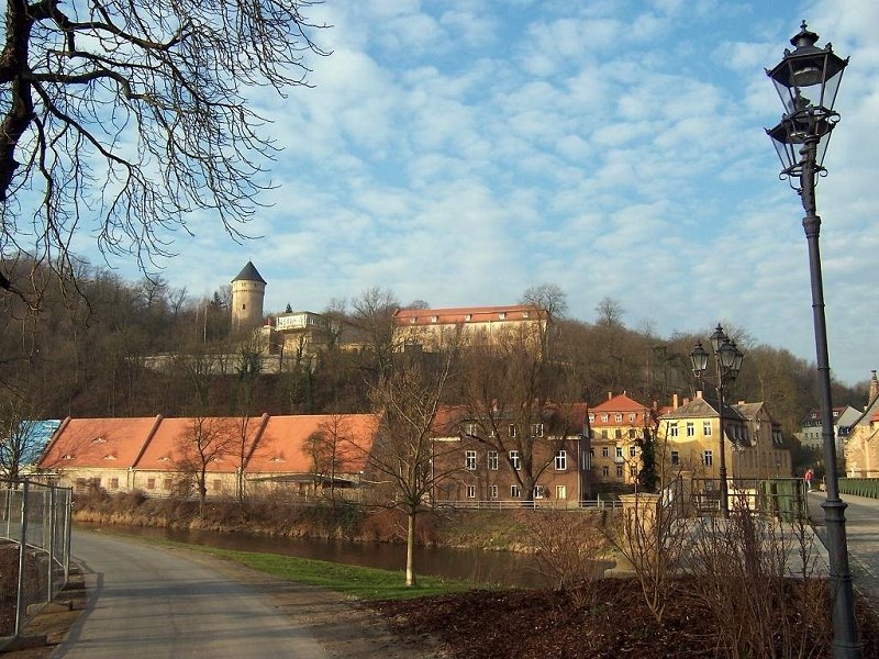 Blick zum Schloß Osterstein