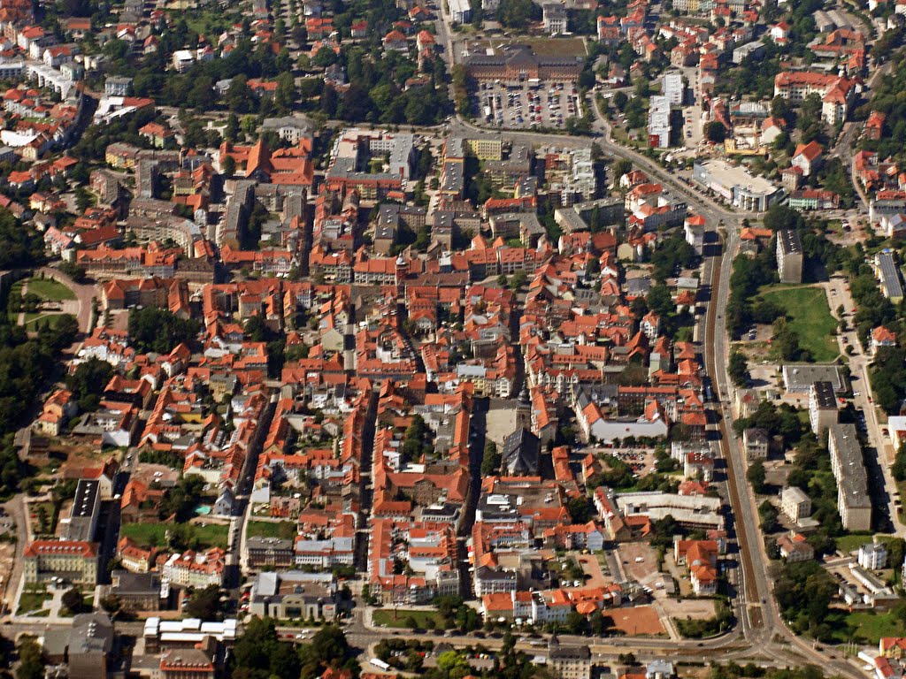 Luftaufnahme Gotha Altstadt um St.Margarethen am Neumarkt