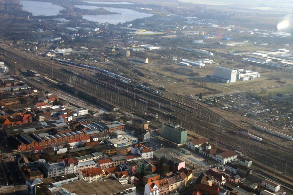 Bahnhofsviertel mit Bahnhof Nordhausen
