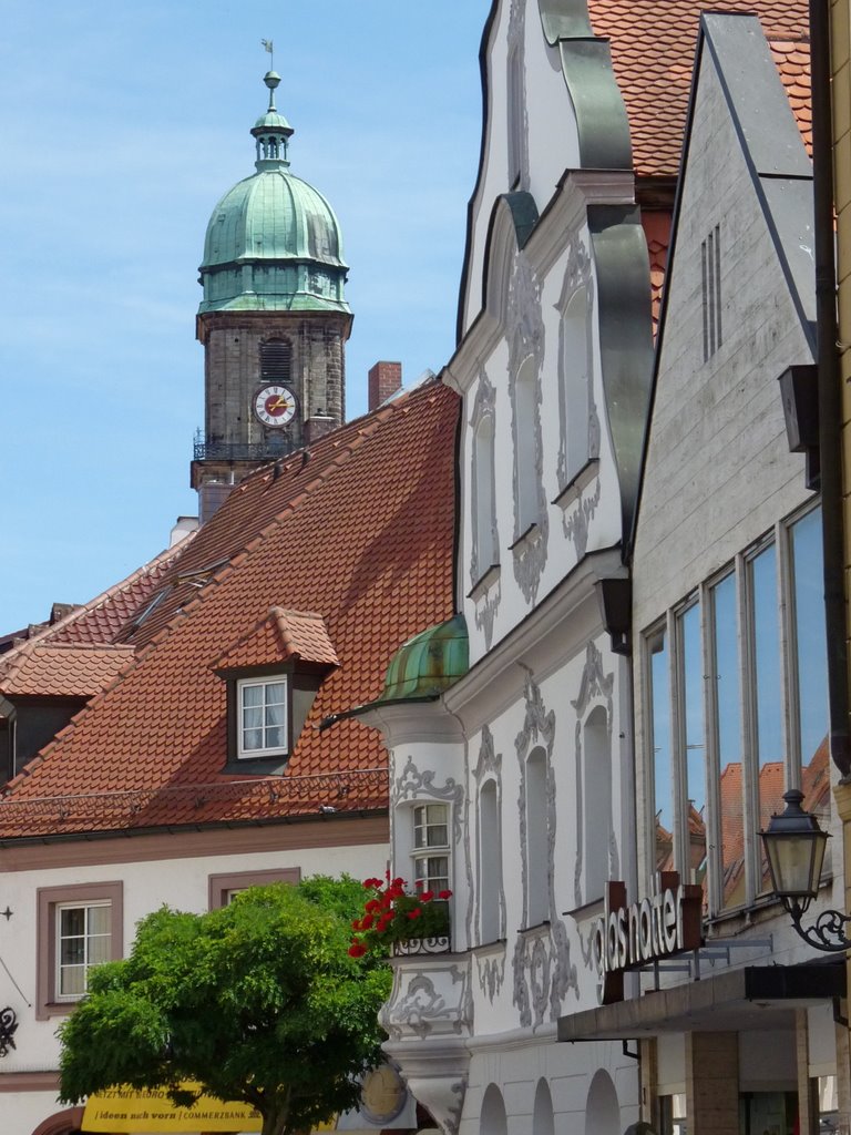 Amberg - Blick zur Stadtkirche