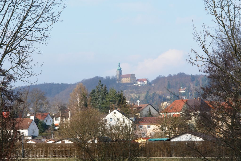Blick zur Maria-Hilf-Berg-Kirche