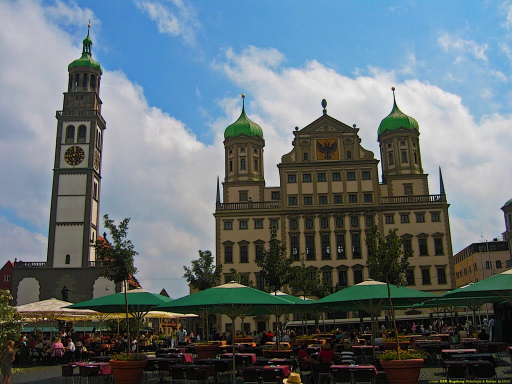 GER Augsburg Perlachturm & Rathaus by KWOT