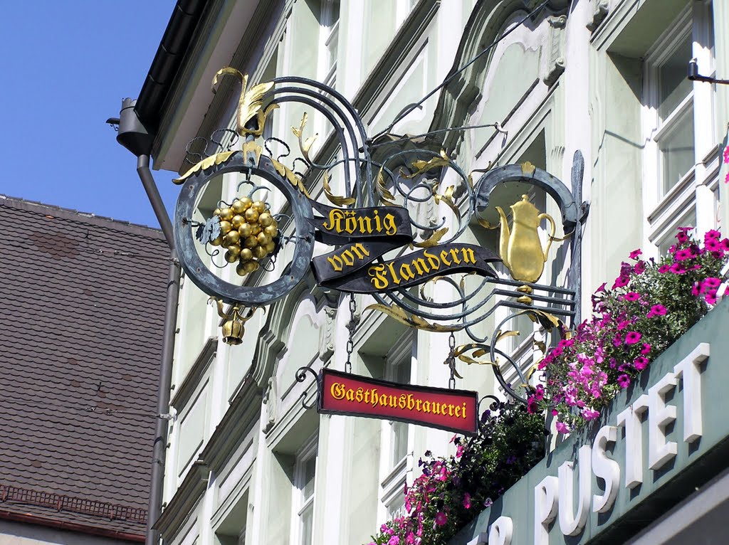 Was macht der "König von Flandern" in Augsburg ;)?