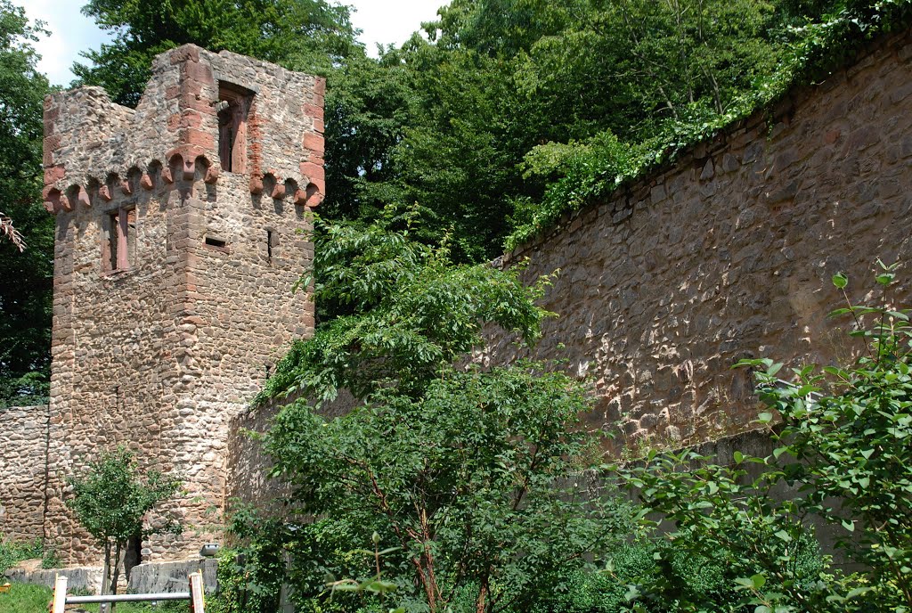 Aschaffenburg - Stadtmauer mit Turm