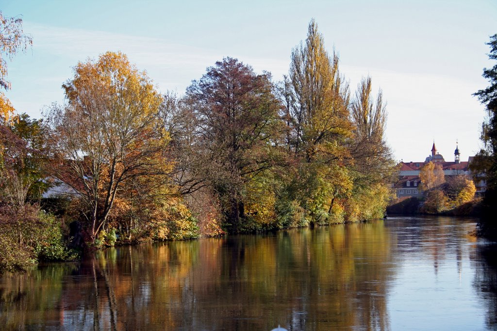 Herbstimmung an der Regnitz (Bamberg) (pb)