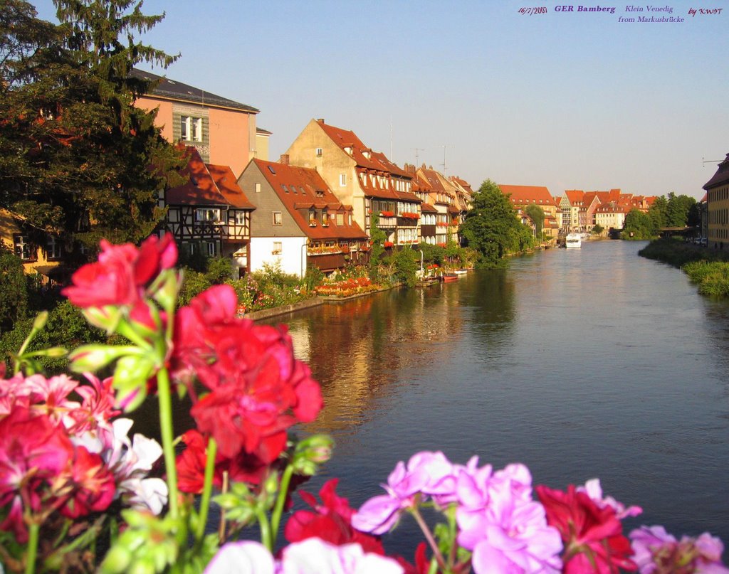 GER Bamberg Klein Venedig [Regnitz] from Markusbruecke by KWOT