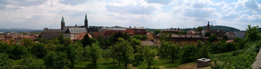 Blick auf Dom von Bamberg vom Michaelsberg