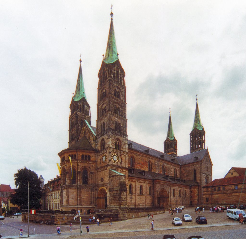 Bamberg; romanischer Kaiserdom St. Peter und St. Georg (TR)