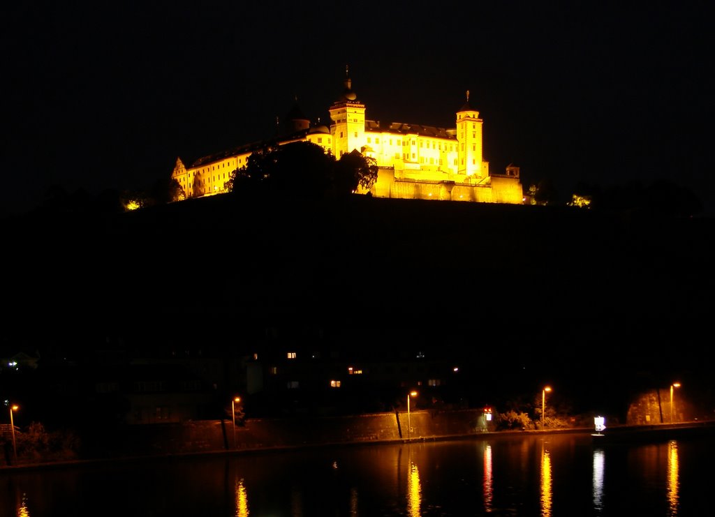 Festung Marienberg bei Nacht, Würzburg