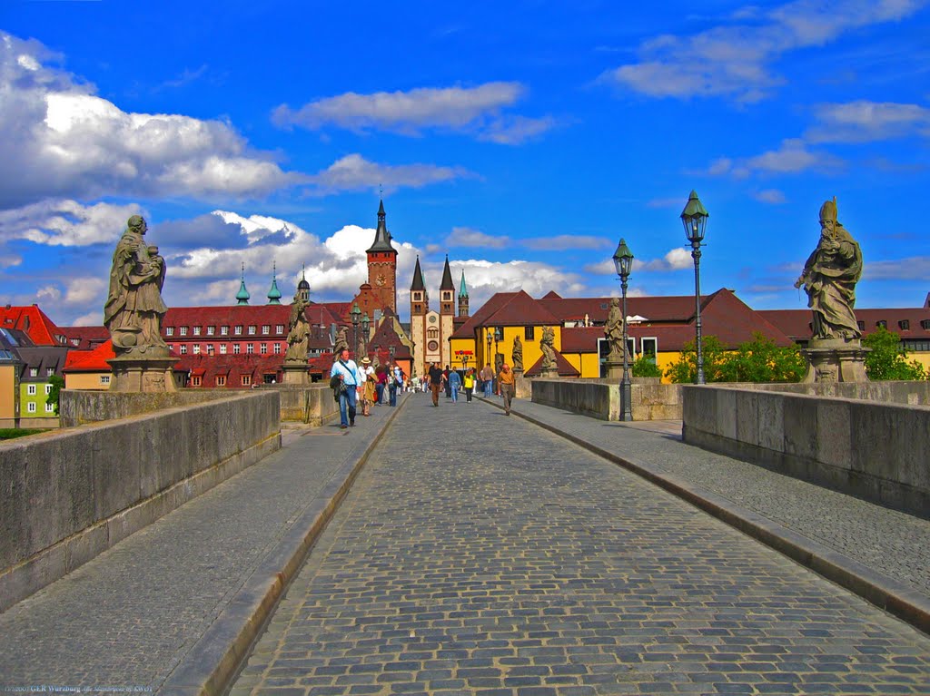 GER Wuerzburg Alte Mainbruecke by KWOT