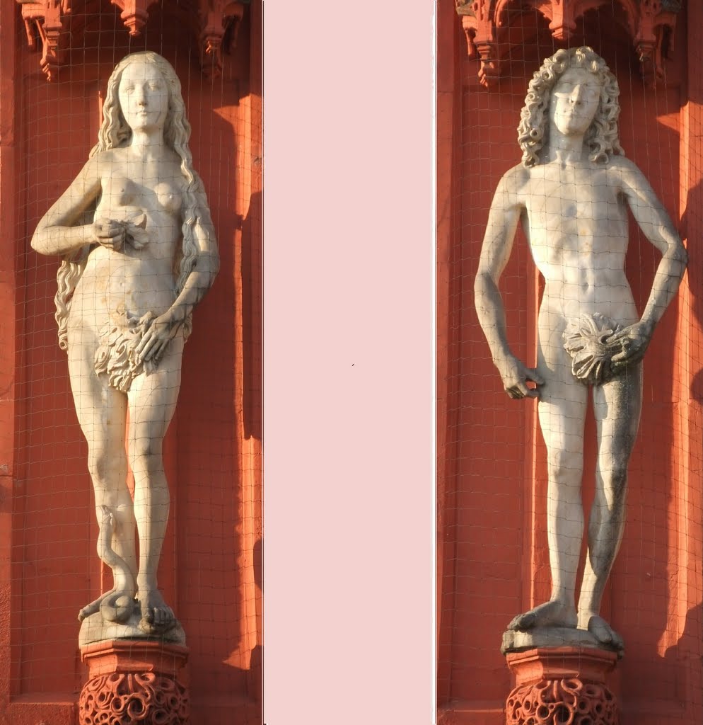 Marienkapelle Würzburg:          Tilman Riemenschneider: Adam und Eva