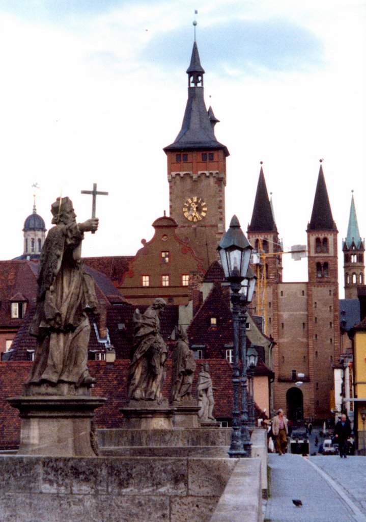 Alte Mainbrücke, Würzburg, Deutschland.