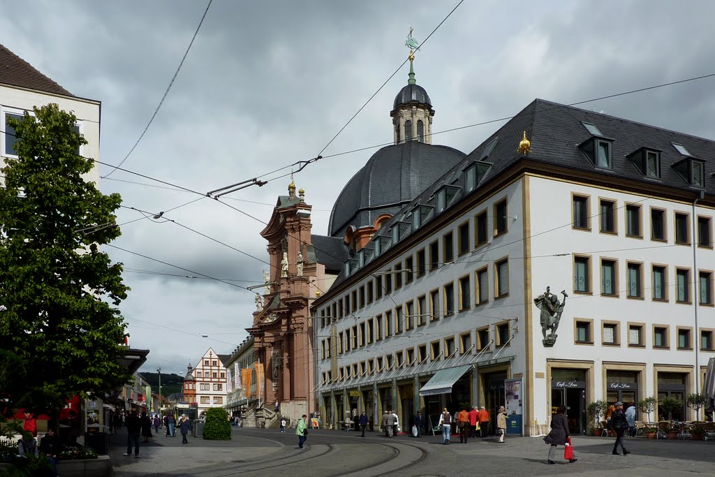 Würzburg, Neumünster(Kommentar1), Buchhandlung am Dom
