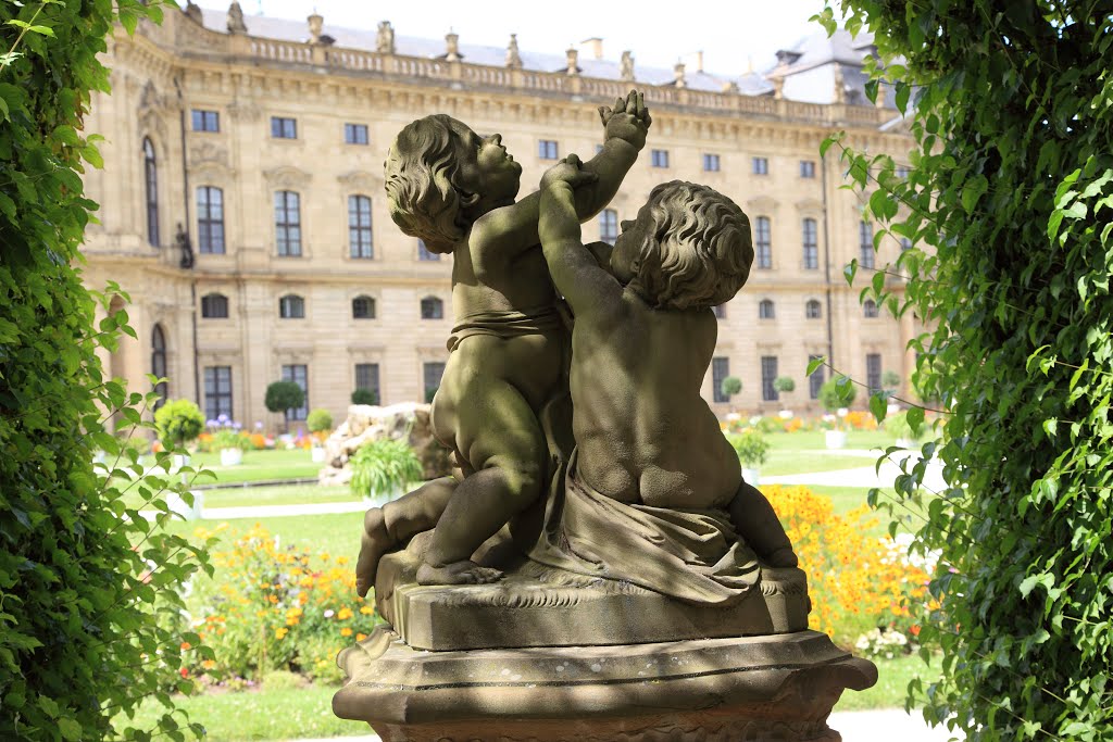 Putten im Hofgarten der  Würzburger Residenz