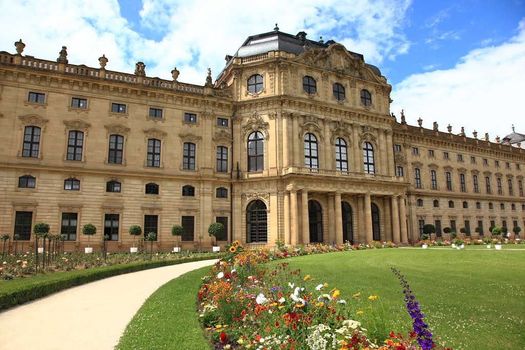 Residenz Würzburg, vom Hofgarten gesehen