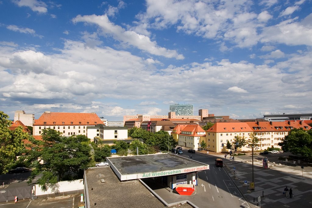 Blick vom Parkhaus Neuer Markt