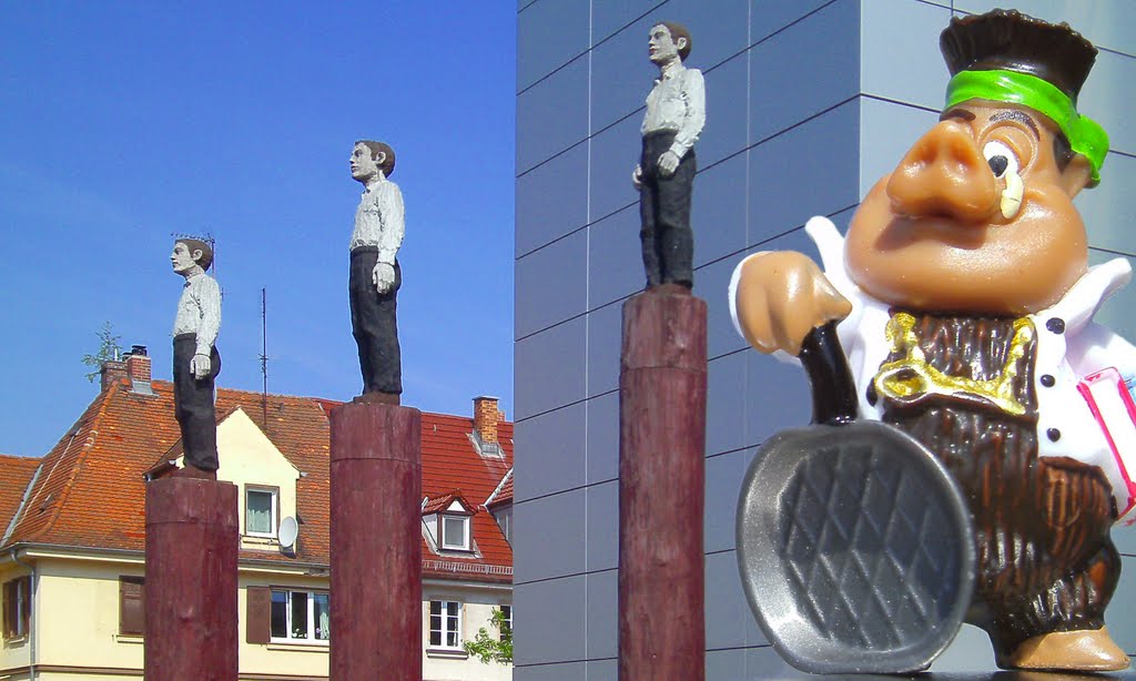Großknecht, Knecht, Kleinknecht + Herr Brunold Brutzel