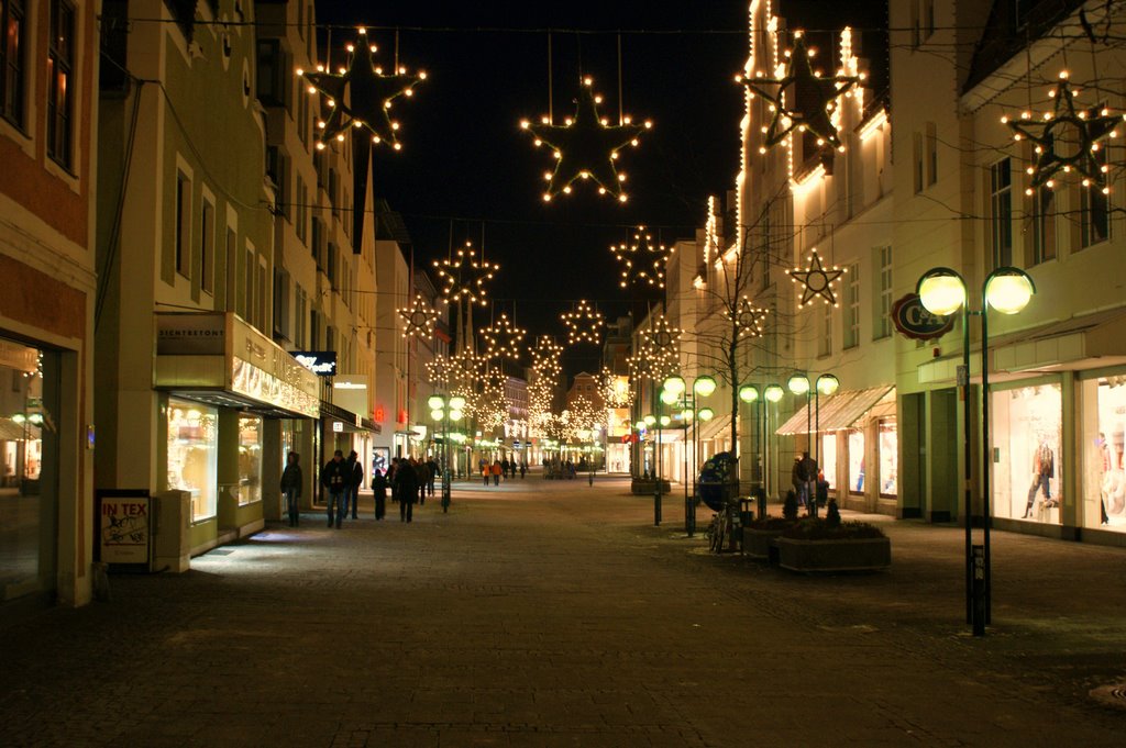 Ingolstädter Ludwigstraße zur Adventszeit