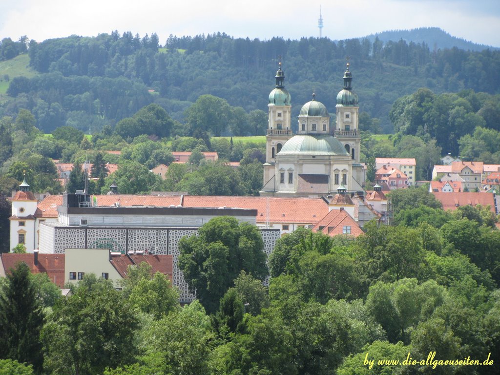 Blick auf die St. Lorenz-Basilika in Kempten
