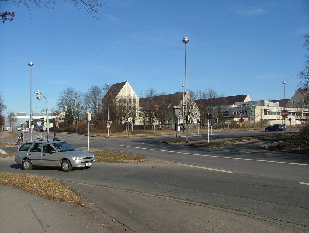 Der Berliner Platz,der verkehrreichste Platz in Kempten