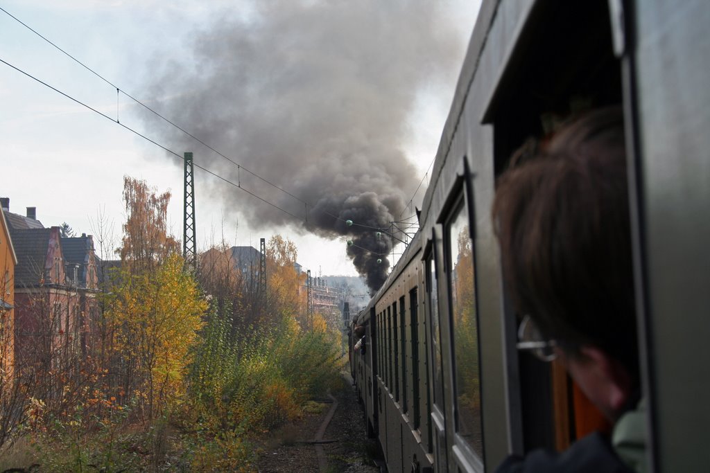 Dampfzug mit 52 8195 von Coburg nach Lichtenfels (pb)