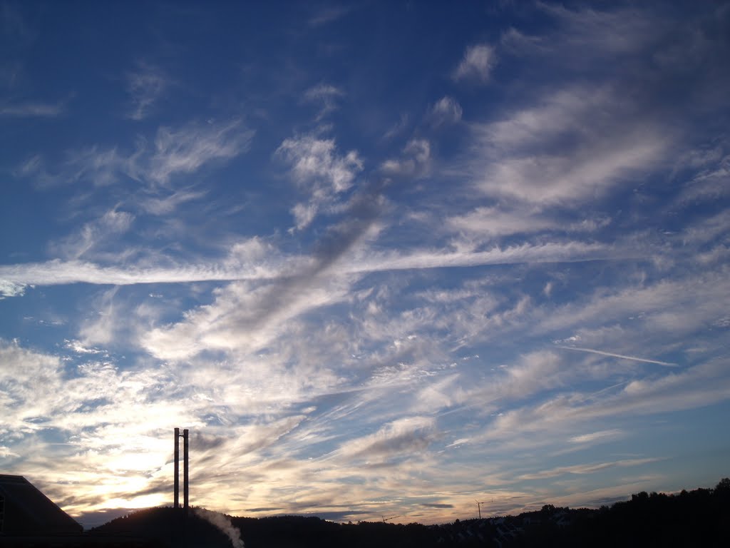 Himmel über dem Klinikum Coburg