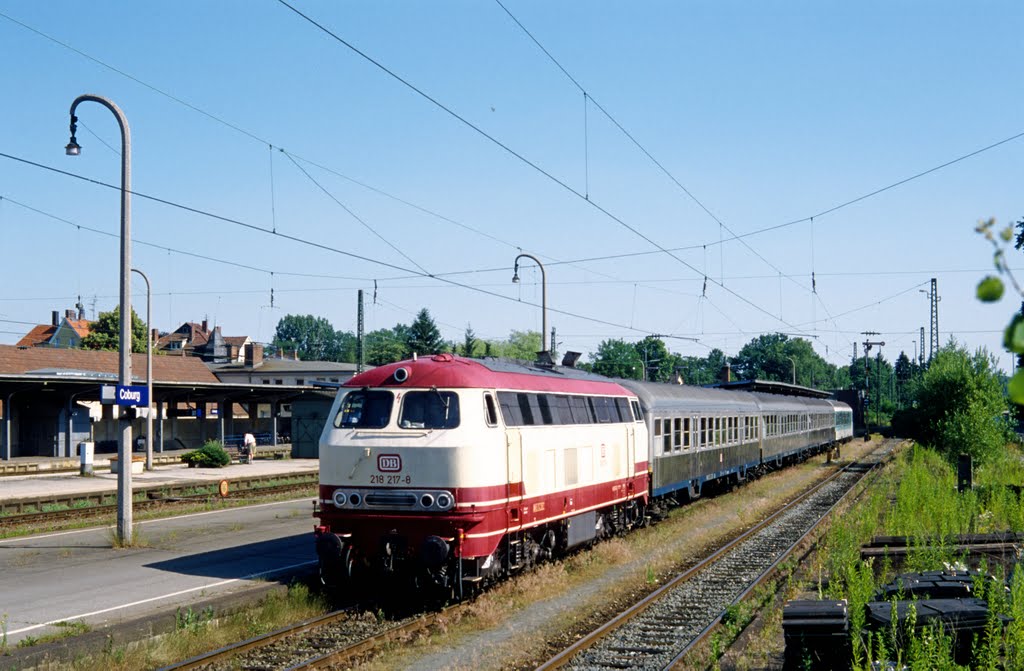 218 217 mit RB nach Rodach im Juni 2000