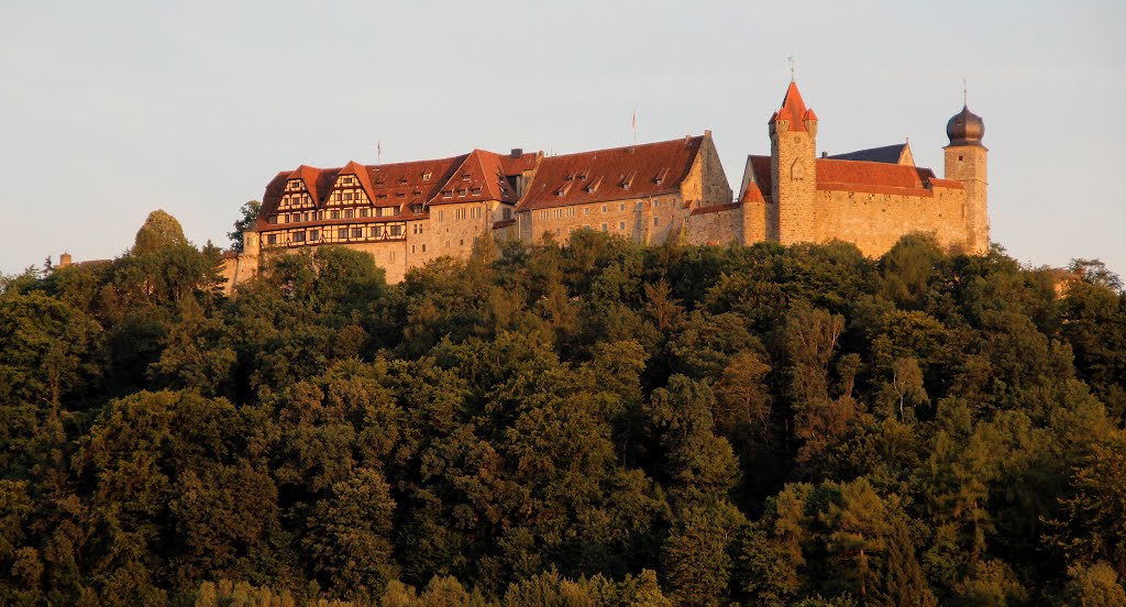 Veste Coburg Nordseite im Abendlicht