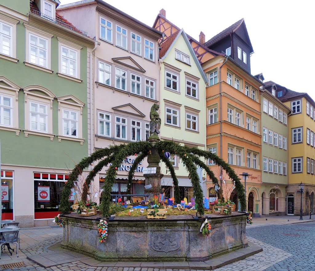 Spenglersbrunnen in Coburg auf dem Marktpaltz - **  Spengler fountain in Coburg on the marketplace