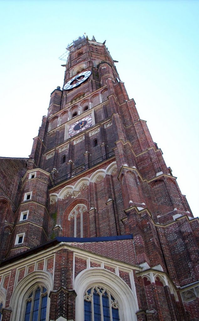 Landshut -Bazylika mniejsza Św.Marcina, najwyższa ceglana wieża na świecie / Landshut - Minor Basilica St Martin , highest brick tower in the world. [gr]