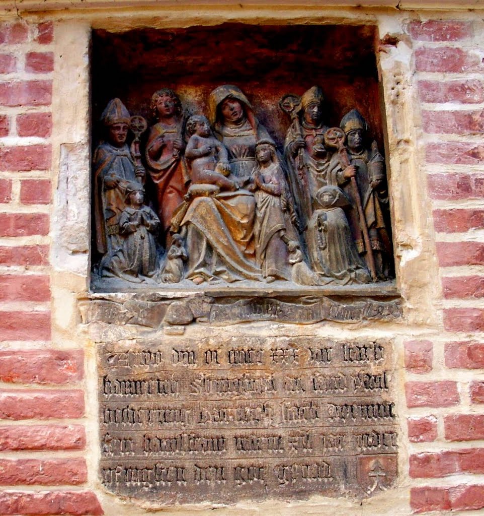 Landshut, kościół św.Jodoka, płaskorzeżba / Landshut , st.Jodok, relief [gr]