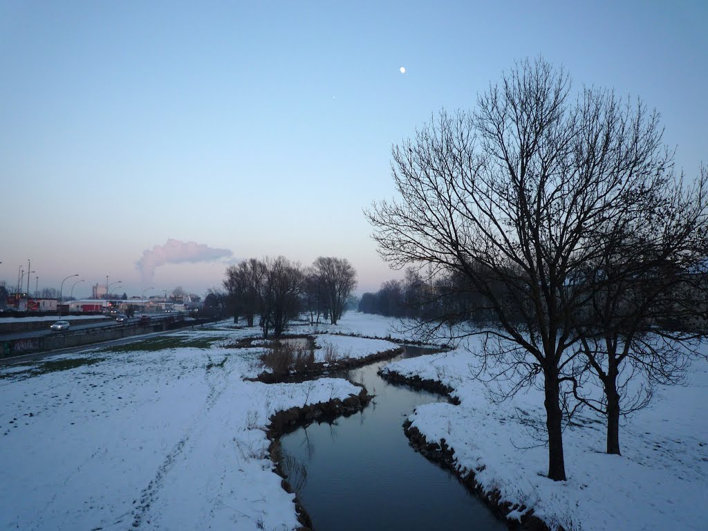 Mond über der Pfettrach