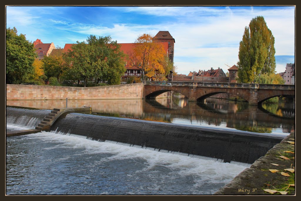 Lancien dépôt de vin et le pont Maxbrücke, au bord de la rivière Pegnitz - 1