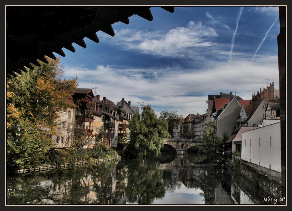 Les rives de la rivière Pegnitz