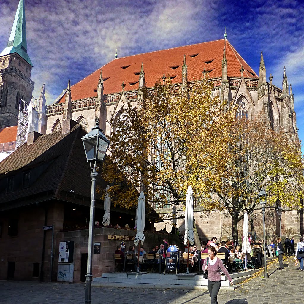 Nürnberg, Bratwurst, St-Sebaldus Kirche