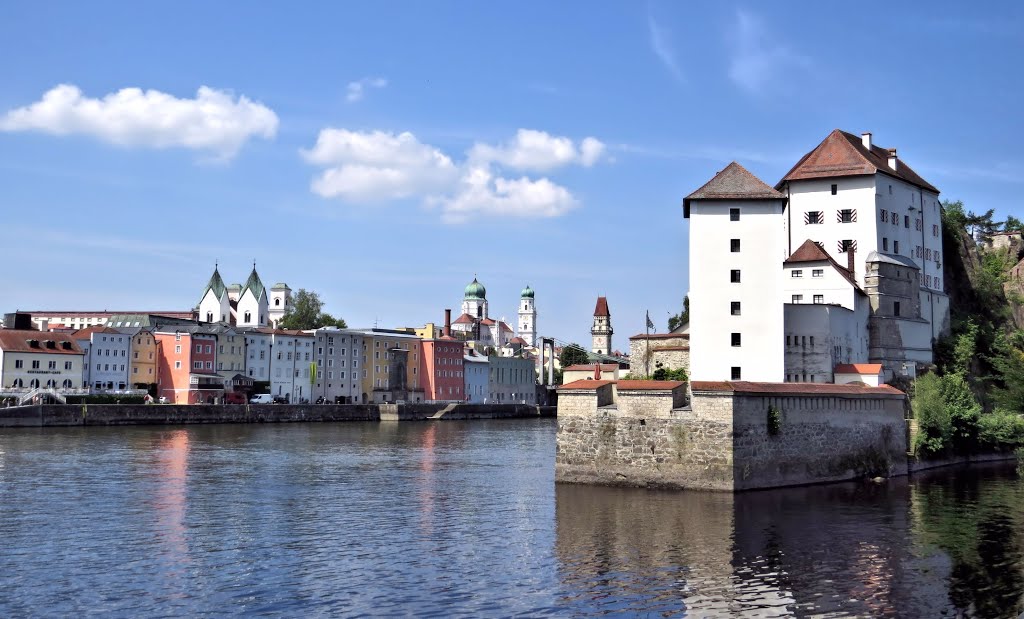 Passau, Dreiflüssestadt, Juni 2014