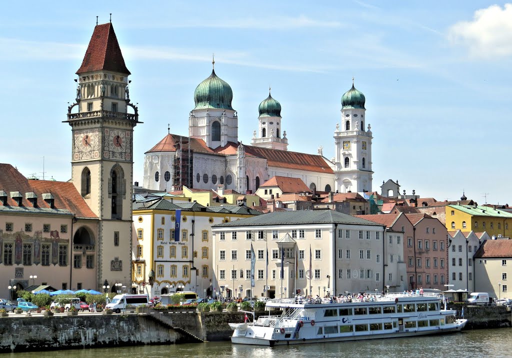 Passau,  Dreiflüssestadt,  Juni  2014