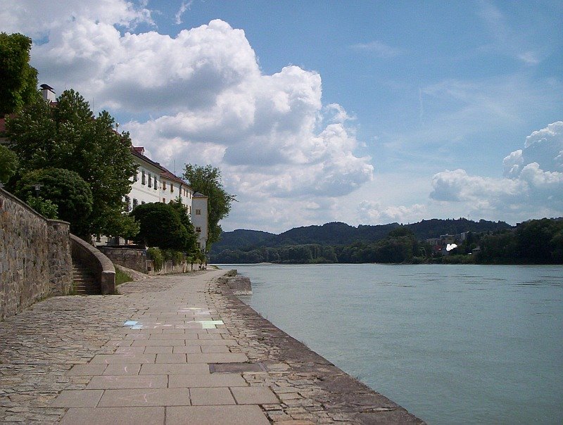 Passau, Inn River,  Bavaria, Germany