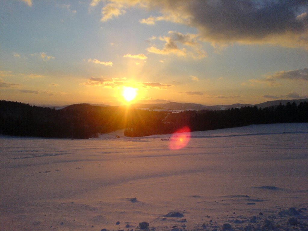Sonnenuntergang im Winter