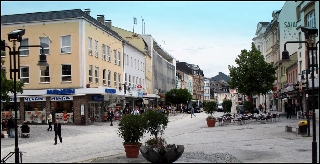 Blick in die Altstadt in Hof an der Saale
