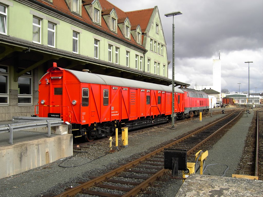 Hof: Hbf. Einheitshilfsgerätewagen der DB AG