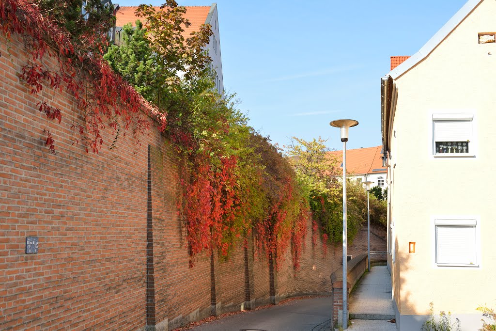 Dingolfing, Steinweg Straße in die Obere Stadt