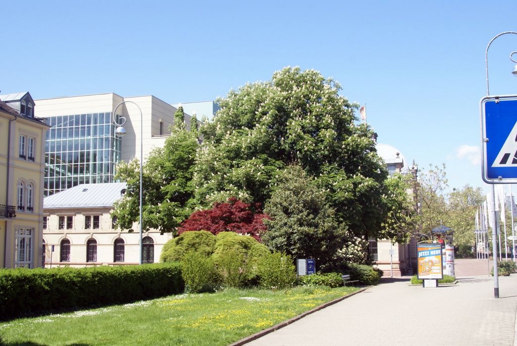 Baden Baden - Lange Straße - View NW on Festspielhaus Baden Baden