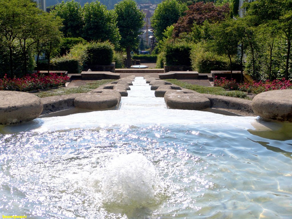 Wassertreppe oben