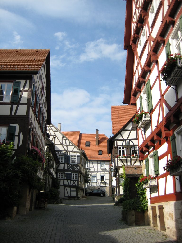 Sindelfingen, Fachwerk in der Kurzen Gasse