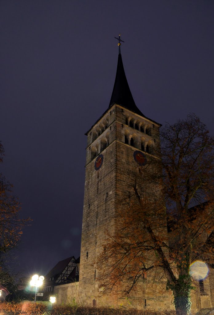 Sindelfingen - Martinskirche in vorweihnachtlichem Glanz. ... Scherzle gmacht :)
